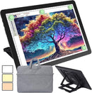 Phylosal Rechargeable A4 Light Pad with Built-in Stand & Bag, Magnetic Tracing Light Box for Drawing, Diamond Art Light Board with Side Button, Super Bright Light Table for Diamond Painting, Sketching by TinyTreasures Baby Boutique