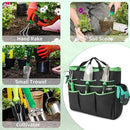 Garden Tool Set with Bag and Gloves, Heavy Duty Stainless Steel Gardening Tool Set, Ideal Gardening for Women and Men, Set of 9 by GreenHaven Gardens