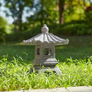Glitzhome MGO Faux Concrete Pagoda Garden Statue Indoor and Outdoor Decoration, 16" H by GreenHaven Gardens