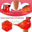 Glass Bird Shaped Plant Watering Ball Glass Automatic Watering Ball Flower Pot Insertion Spike Drip Irrigation Device Watering Ball Irrigation System Plant Enthusiast Gift (Red) by GreenHaven Gardens