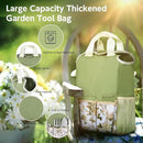 Gardening Tools Set of 12-Piece, Rust-Proof Durable Stainless Steel Gardening Supplies, Heavy Duty Gardening Hand Tools with Floral Storage Bag, Ideal Gardening Gifts for Women and Men by GreenHaven Gardens