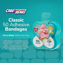 BioSwiss Care Bears Bandages, Classic Care Bear Shaped Self Adhesive Bandage, Latex Free Sterile Wound Care, Fun First Aid Kit Supplies for Kids, 50 Count by TinyTreasures Baby Boutique