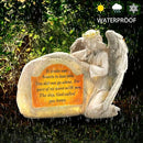 DKJOCKY Solar Angels for Cemetery, Angels Memorial Stone Gifts with Solar LED Light Garden Statues Grave Decorations for Cemetery, Sympathy Gifts for Loss of Loved One by GreenHaven Gardens