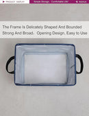 Rectangular Storage Basket Fabric Organizer Bin for Toys,Books,Clothes,Gifts,Pets-Perfect for Home,Office,Nursery,Dorm,Shelf(Rec-Blue Whale ) by TinyTreasures Baby Boutique