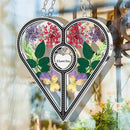 KY&BOSAM Heart Suncatcher I Love You Glass Panels for Window Hangings Wind Chime with Pressed Flower Heart Embedded in Glass Mom Gifts Birthday Gifts for Women Mother`s Day Valentine`s Christmas Decor by GreenHaven Gardens