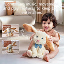 TUMAMA Bunny Stuffed Animal - Musical Stuffed Animal with Moving Ears, Features Singing, Recording, Repeating for Toddlers, Interactive Stuffed Bunny Plush Gift Toys for Boys and Girls by TinyTreasures Baby Boutique