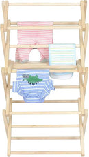 Pennsylvania Woodworks Clothes Drying Rack: Solid Maple Hard Wood Laundry Rack for Baby Clothes, Hand Towels, Delicates & More, Durable Small Folding Drying Rack, Made in USA, No Assembly Needed by CozyNest Decor