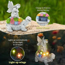 Choies Solar Angel Garden Statue Outdoor,Little Angel Sitting on Turtle Garden Sculpture for Outside,Angels Figurines Gifts for Women,Mom,Angel Outdoor Decoration for Home,Garden,Patio,Yard by GreenHaven Gardens
