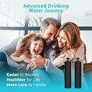 AQUACREST NSF/ANSI 42&372 Certified Water Filter, Replacement for Berkey® Gravity Water Filter System, Berkey® Black Purification Elements, Pack of 2 by CozyNest Decor