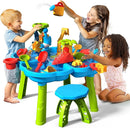 CozyBomB™ Water Table for Toddlers 3-5 | Outdoor Toys Water Play Table, Magnetic Fishing Toy Game, Summer Splash Pond Showers Sand Activity, Sensory Party Birthday Gift Kids Ages 4-8 9-12 (1-Tier) by TinyTreasures Baby Boutique
