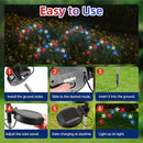4th of July Decorations Solar Garden Lights, Fourth of July Red White and Blue Light Solar Lights Outdoor, Waterproof Patriotic Decor with 9 LED 2 Lighting Modes for Independence Day, 2 Pack by GreenHaven Gardens
