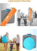 Oileus X-Large 4 Person Beach Tent Sun Shelter - Portable Sun Shade Instant Tent for Beach with Carrying Bag, Stakes, 6 Sand Pockets, Anti UV for Fishing Hiking Camping, Waterproof Windproof, Orange by TinyTreasures Baby Boutique