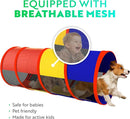 Playz 5pc Kids' Play Tents & Tunnels - Ball Pit for Toddlers, Basketball Hoop, Crawling Tubes, Pop-Up Playhouses, Baby Obstacle Course for Indoor or Outdoor Use by TinyTreasures Baby Boutique