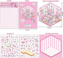 DIY 3D Sticker Scene 6 Sets of Stickers for Girls Make Your Own Mini Room Scene Stickers for Kids Cute Kawaii Sticker Therapy for Adult Relief Stress Pass The Time by TinyTreasures Baby Boutique