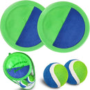 Jalunth Ball Catch Set Games Toss Paddle - Beach Toys Back Yard Lawn Outdoor Pool Backyard Camping Throw Age 3 4 5 6 7 8 9 10 11 12 Years Old Boys Girls Kids Adults Family Outside Easter Gifts Green by TinyTreasures Baby Boutique