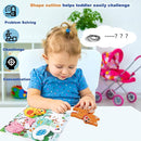 Farm Animal Puzzles for Toddlers 1-3, Gifts for 2 3 Years Old Girls Boys,Wooden Montessori Puzzle 2-4, Toddler Toys Learning Educational Toys Kids Ages 2-3 by TinyTreasures Baby Boutique
