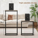 TUTOTAK End Table, Side Table, Tall Couch Table, Sofa Table, Living Room, Bedroom, Greige TB01BG0832 by CozyNest Decor