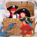 Wernnsai Pirate Piñata - Pirate Parrot Piñata with Blindfold and Bat for Boys' Birthday Party Adventure Theme Decorations by TinyTreasures Baby Boutique