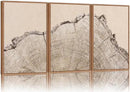 SIGNINART Large Tree Ring Framed Canvas Wall Art Set, Rustic Beige Wooden Wall Decor, Neutral Nature Wood Stump Artwork, Modern Art Prints for Bedroom Living Room Office 24"x36"x3 by CozyNest Decor