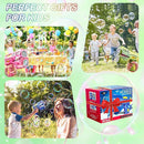 2 Pack Bubble Guns for Kids, Rechargeable LED Light Up Dinosaur Bubbles Machine Blower with 4 Bottles Refill Solution for Toddlers 4-8, Wedding Party Birthday Gift by TinyTreasures Baby Boutique
