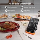 Wireless Bluetooth Smart Meat Thermometer: Standalone Base, WiFi Thermometer with Sub-1G, 6 Sensors NIST Certified Accuracy, 4 Probes, for Kitchen, BBQ, Grill, Oven, Smoker, Rotisserie by TinyTreasures Baby Boutique