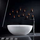65.2" Freestanding Solid Surface Soaking Bathtub For Bathroom - Matte White by HouseOfZazla
