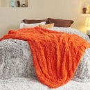 GONAAP Fuzzy Faux Fur Throw Blanket Twin Size Orange Super Soft Cozy Plush Fuzzy Shaggy Blanket for Couch Sofa Bed (Orange, Twin(60"x80")) by CozyNest Decor