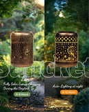 Solar Lanterns Outdoor Hanging Waterproof,2Pack Fairy Garden Decor Gifts for Women Mom, Solar Lights Metal Fall Decoration Outside for Yard, Patio,Garden,Backyard,Porch by GreenHaven Gardens