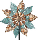 Decoroca Outdoor Wind Spinners Copper - 360 Degrees Metal Swivel Flowers&Leaves Wind Spinners for Patio, Lawn, Yard and Garden - for Classical Style - Festival Outdoor Decor by GreenHaven Gardens