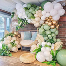 130pcs Sage Green Balloons Different Sizes 18" 12" 10" 5" Olive Green Balloons for Birthday Graduation Baby Shower Wedding Anniversary New Year Party Decorations by CozyNest Decor
