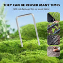 24 Pack Sturdy Garden Landscape Staples, 6 Inch Galvanized Steel Sod Pins Anti-Rust Stakes for Weed Barrier, Christmas Decorations and Landscaping Fabric. by GreenHaven Gardens