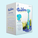 Brusheez Kids’ Electric Toothbrush Set - Safe & Effective for Ages 3+ - Parent Tested & Approved with Gentle Bristles, 2 Brush Heads, Rinse Cup, 2-Minute Timer, & Storage Base (Ollie The Elephant) by TinyTreasures Baby Boutique