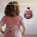 Boba Baby Wrap Carrier – Original Baby Sling Carrier for Newborns (7–35 lbs), Soft, Secure, Hands-Free & Ergonomic, Ideal for Comfortable Bonding, New Parents (Dusty Pink) by TinyTreasures Baby Boutique