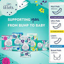 Lil-Lets Extra Long Postpartum Maxi Pads with Wings – 30 Pack Bundle for Post-Natal Bleeding & Heavy Flow – Postpartum Essentials - Extra Absorbent, Soft & Cushioned Maternity Towels, Fragrance-Free by TinyTreasures Baby Boutique