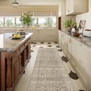 Machine Washable Kitchen Runner Rugs: 2'6"x8' Hallway Rug Stain Resistant Non Slip Low Pile Soft Carpet Runners for Hallways Indoor Entryway Kitchen Laundry Room Bedroom Bathroom Farmhouse by TinyTreasures Baby Boutique