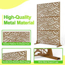 Outdoor Privacy Screen,72" H×47" W Metal Privacy Screen, Freestanding Privacy Fence Panels for Patio by GreenHaven Gardens