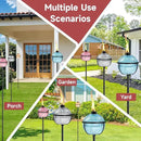 Citronella Torches Set of 4, 16 oz Glass Garden Torches for Outside, 3-Prong Grounded Stake Outdoor Torches, 58.6 inch Outdoor Torch for Yard, Patio, Deck, Party by GreenHaven Gardens