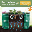 KING BIRD Raised Garden Bed Kit 2025 Upgraded Modular DIY Galvanized Planter Garden Box Outdoor for Gardening, Vegetables, Flowers, Elegant Roman Column Design, 71x24x24 in, Dark Green by GreenHaven Gardens