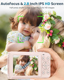 5K Digital Camera - 72MP UHD Digital Cameras for Photography - Autofocus Point and Shoot Small Camera with Flash for Kids - 2.8 Inch Screen Compact Portable Vlogging Camara with 16X Zoom, 32GB SD Card by TinyTreasures Baby Boutique