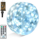 Joiedomi 600 LED Christmas Lights Outdoor,197 FT Cool White Christmas Tree Lights with 8 Modes Timer, PVC Clear Wire String Lights with Reel for Indoor Outdoor Holiday Xmas Eve Night Decorations by GreenHaven Gardens