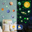Solar System Wall Decals Glow in The Dark Stars 780 PCS, Glowing Planets Stickers for Ceiling, Nursery Wall Stickers for Bedroom, Kids Room Decorations (Green) by TinyTreasures Baby Boutique