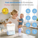 Bottle Sterilizer and Dryer, All-in-One Electric Steam Sterilizer Bottle Sanitizer for Baby Bottles, Pump Parts Accessories Newborn Essential (Blue) by TinyTreasures Baby Boutique