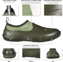 HISEA Unisex Waterproof Garden Shoes, Men's Rubber Rain Boots Women's Ankle Rain Shoes Neoprene Camp Booties Outdoor Slip-On Footwear for Gardening, Farming, Camping, Car Wash, Lawn Care and Yard Work by GreenHaven Gardens