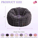 Hobestluk Bean Bag Chair Oversized Bean Bag Chair for Adults Donut-Shaped Large Bean Bag with Spacious Design for Living Room Bedroom or Reading Nook (Bubble Dark Grey) by CozyNest Decor
