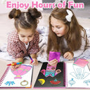 FUNNYB&G Foil Art Craft Activity for Kids - Gift for Girls Crafts for Kids Fun Art Supplies DIY Creative Travel Toy, Birthday Gift Party Favor Toys for Girls Boys 4 5 6 7 8 9 Years Old (Dress Up) by TinyTreasures Baby Boutique