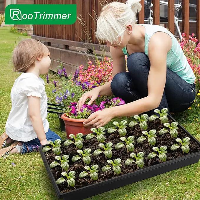 Seed Starter Kit - 10 Pack 1020 Seed Trays with 2 Seedling Heat Mats for Plants (10"x20.5"), Complete Seed Germination Kit for Indoor Gardening, Greenhouse Accessories, photo 4 of 6