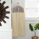 Household Essentials 3392-1 Cedarline Collection Hanging Garment Bag | Dress and Suit Protector | Natural Cotton Canvas,Off-White by CozyNest Decor