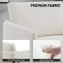 Oversized Accent Chair Set of 2 for Living Room Chairs Reading Arm Chair Comfy Modern Single Sofa Side Chairs with Metal Legs & Soft Cushion for Bedroom, Balcony,Waiting Room (Chenille, Oatmeal) by CozyNest Decor