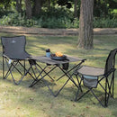 SUNNYFEEL Outdoor Folding Table | Lightweight Mesh Compact Camping Table, Roll Up Top 2 People Portable Camp Tables with Carry Bag for Picnic/Cooking/Beach/Travel/BBQ by GreenHaven Gardens