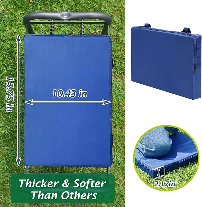 ikkle 838LB+ Capacity Garden Kneeler and Seat - Ultra Heavy Duty Stool Bench with Thick Soft Pad, Gift for Gardeners, photo 2 of 9